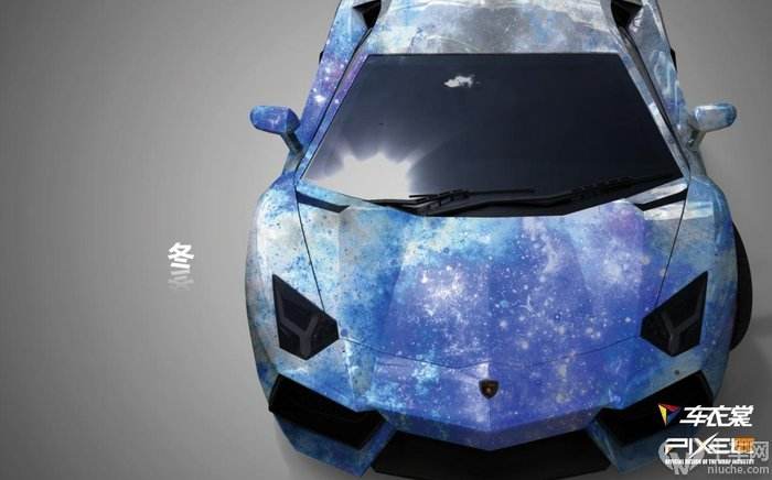 冰冻闪电车身彩绘改色膜
