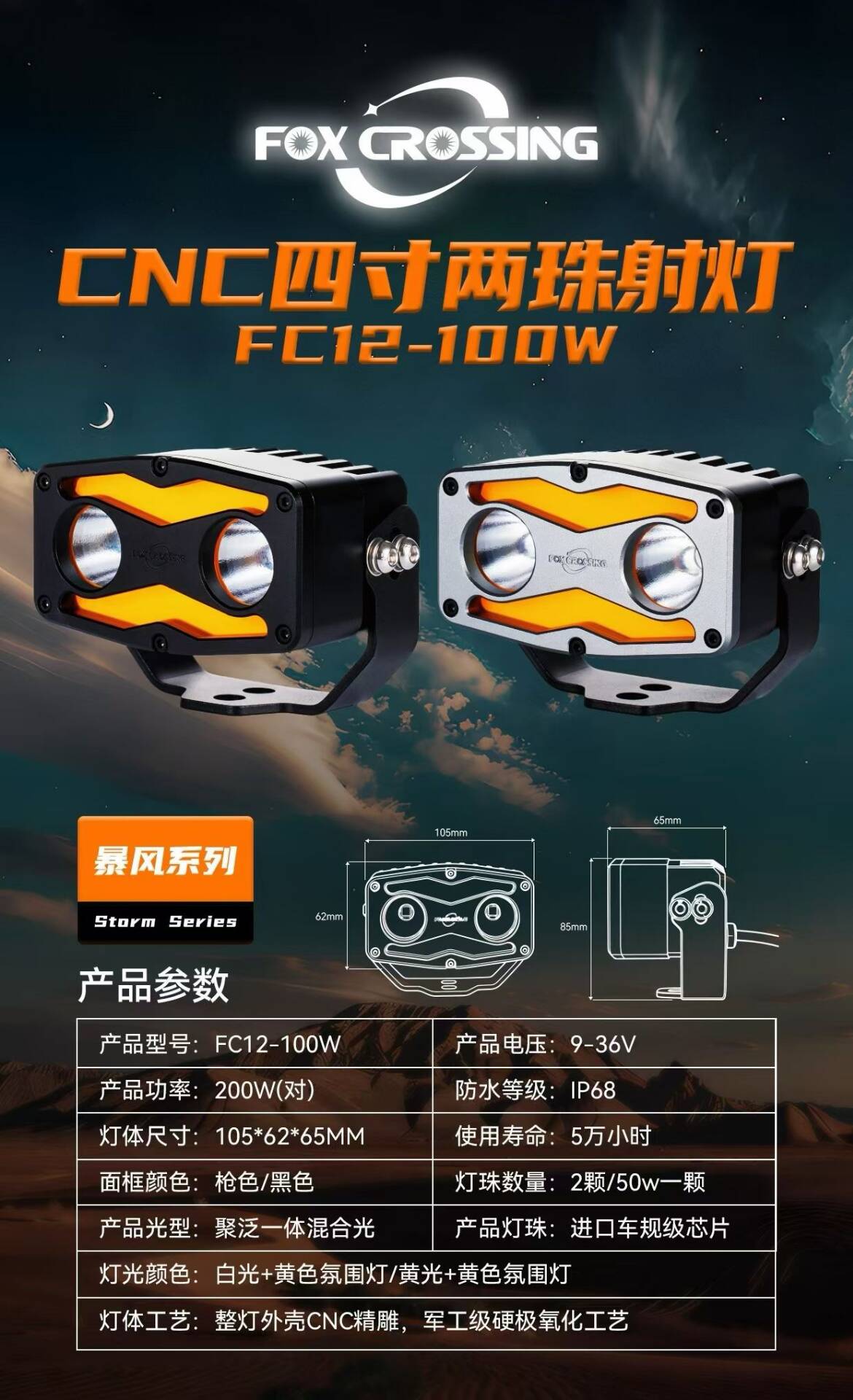 FOX CROSSING始终秉持精工初心，专注打造顶级越野照明产品(图1)